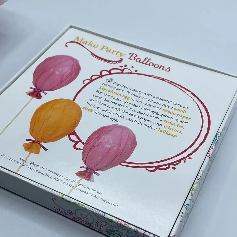 American Girl Doll Truly Me Activity Spinner Wheel Card Game Crafting Quiz